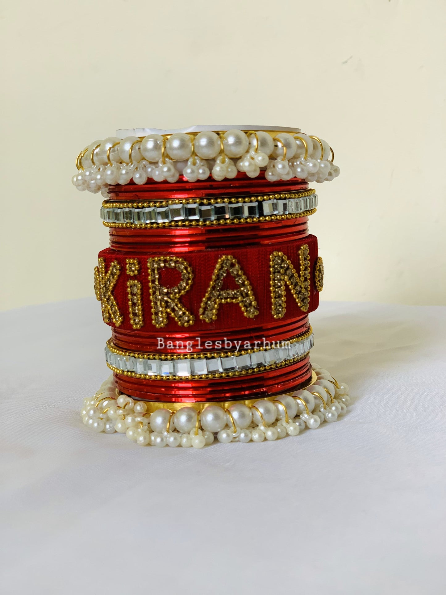 CUSTOMIZE NAME BANGLES SET.